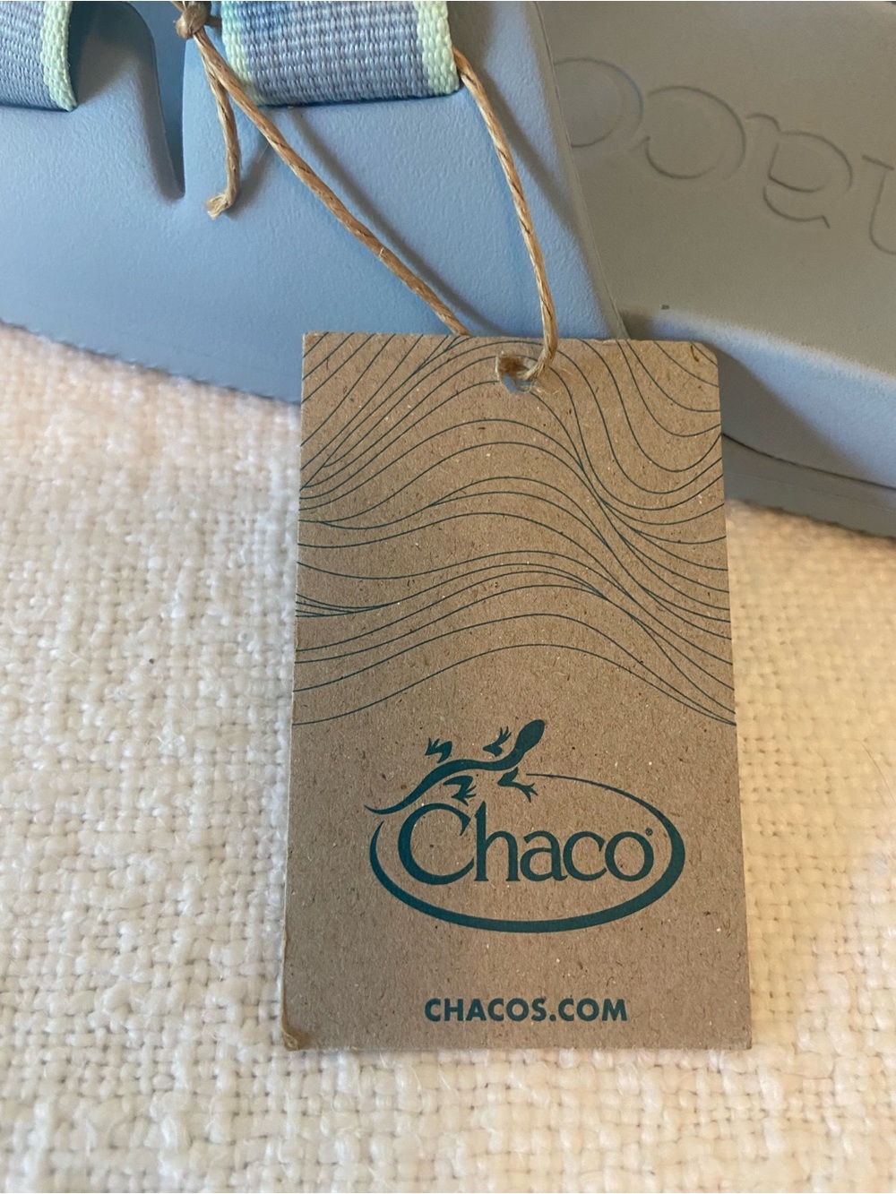 Chaco Chillo Blue Slide Sandals with Pale Green Trim Women’s Size 9 NWT - Picture 2 of 12